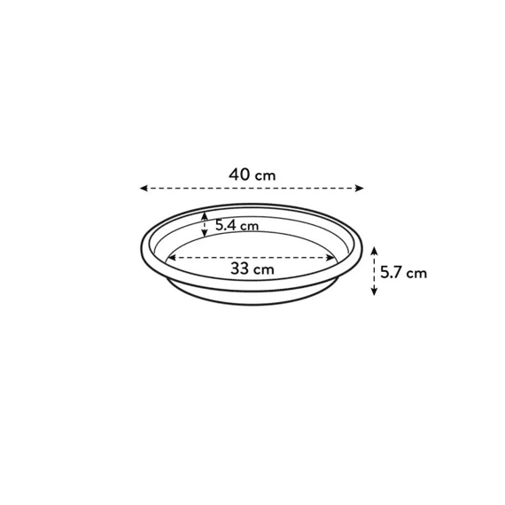 Elho Universele Schotel Rond 40cm Paddenstoel Beige