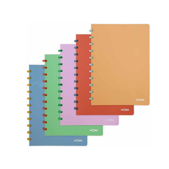 Atoma Schrift Pastel 2.0 A4 Gelijnd 144blz Assortiment