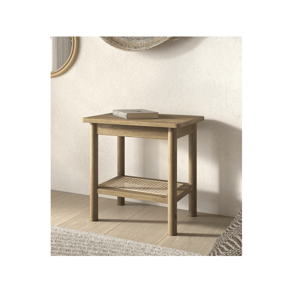 Vipack Olive Nachttafel Rotan Eik