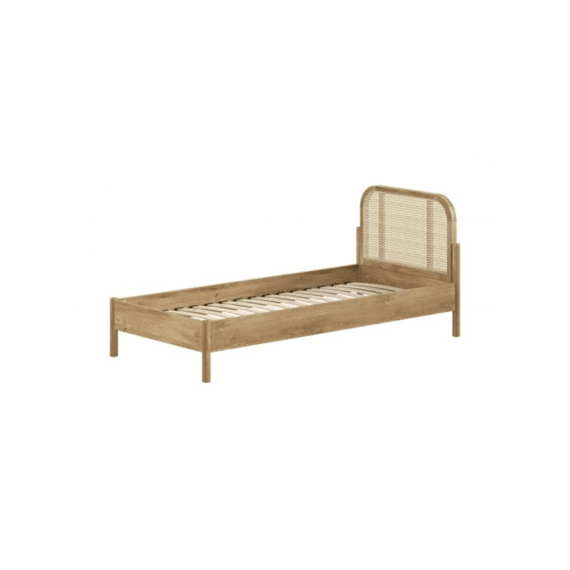 Vipack Olive Bed 90x200 Rotan Eik (incl.lattenbodem)