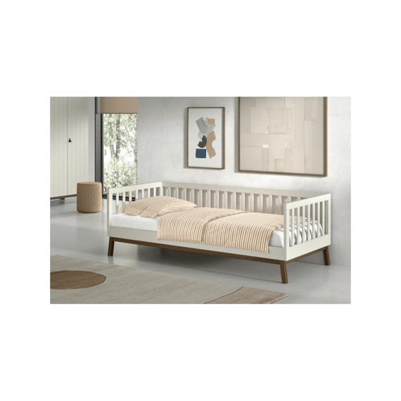 Vipack Sezane Bedbank 90x200 Clay/walnut (incl.lattenbodem)
