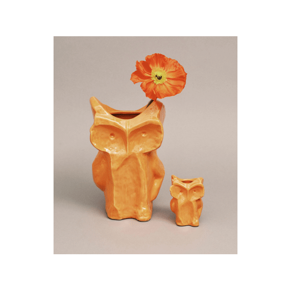 Serax After Midnight Vaas Uil 9x8x12cm Oranje