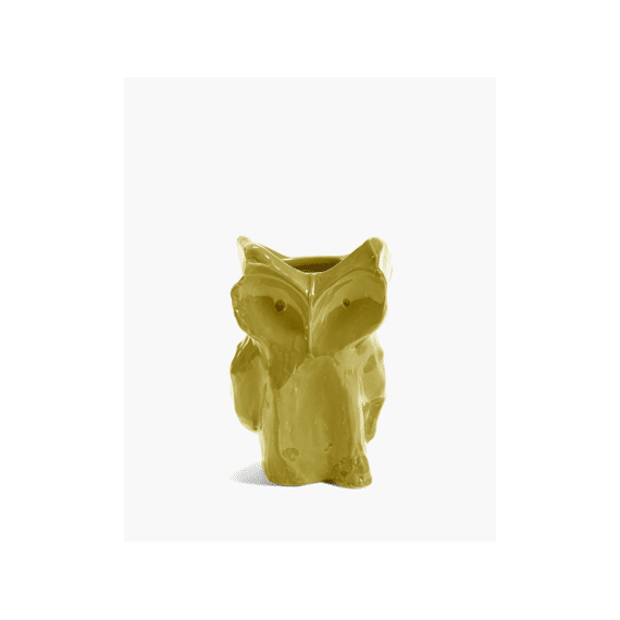 Serax After Midnight Vaas Uil 16,5x15,5x23cm Geel