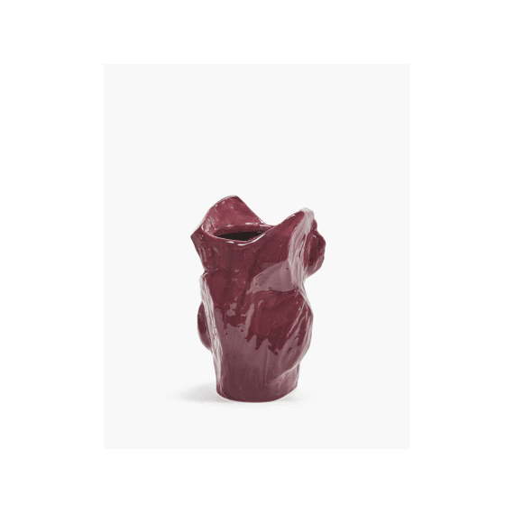Serax After Midnight Vaas Uil 16,5x15,5x23cm Aubergine