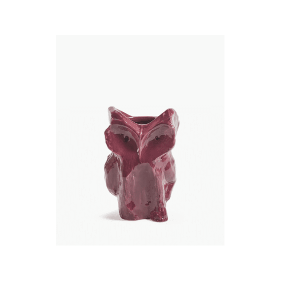 Serax After Midnight Vaas Uil 16,5x15,5x23cm Aubergine