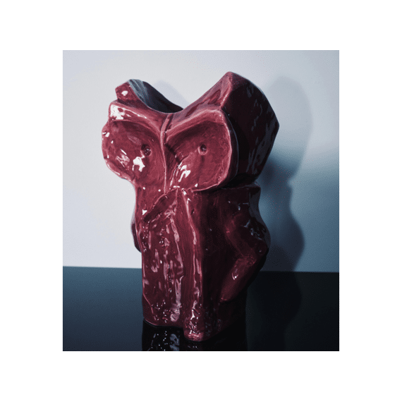 Serax After Midnight Vaas Uil 19,5x19,5x30cm Aubergine