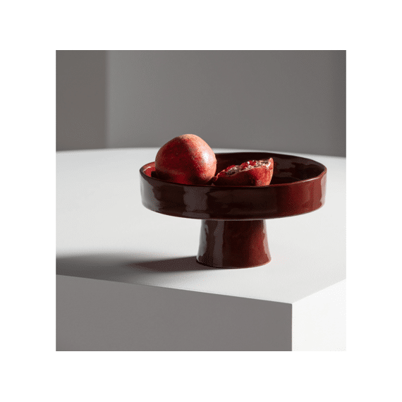 Serax La Mère Diep Bord Op Voet 25x12,5cm Rood