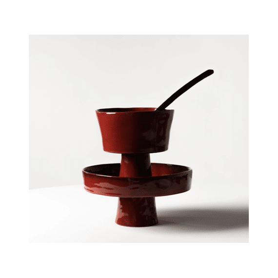 Serax La Mère Kom Op Voet 18x16,5cm Rood