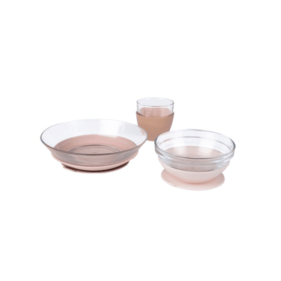 Beaba X Duralex Glazen Maaltijdkoffertje Cotton Candy