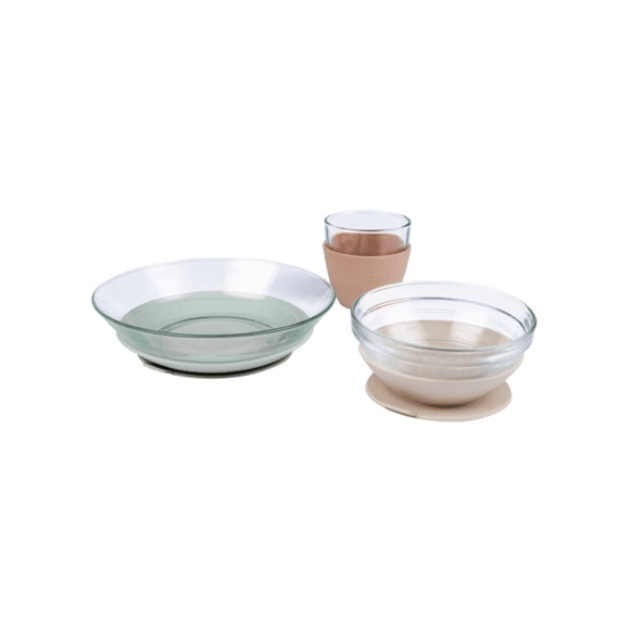 Beaba X Duralex Glazen Maaltijdkoffertje Naturel