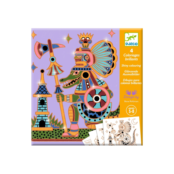 Djeco Glinsterend Kleuren Heldhaftige Dieren