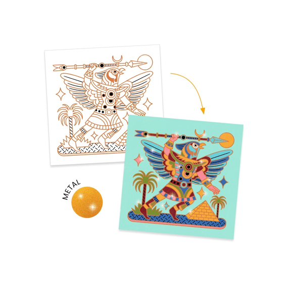 Djeco Glinsterend Kleuren Heldhaftige Dieren