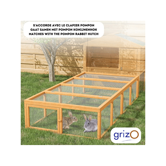 Grizo Konijnen/kippen Ren Flappie 181x90x48cm