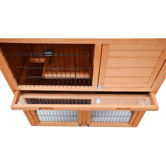 Grizo Konijnenhok Hout Pompon 98x54x100cm