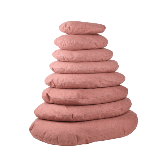 Kussen Baleno Ovaal Rood  120x84x12cm