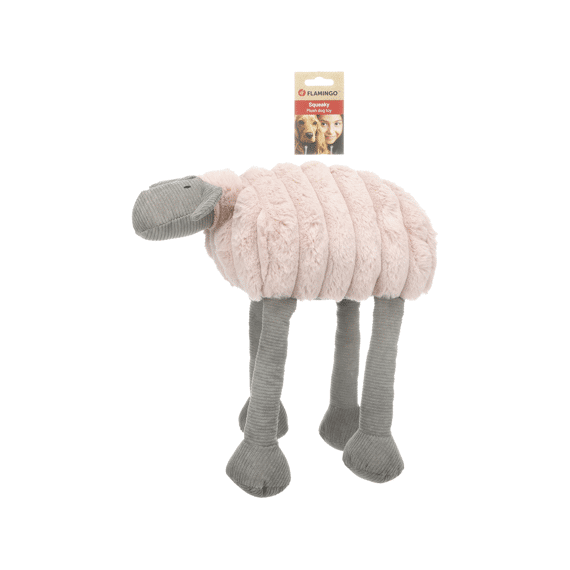 Speelgoed Ribola Schaap Liggend  Roze L 18x38x35cm