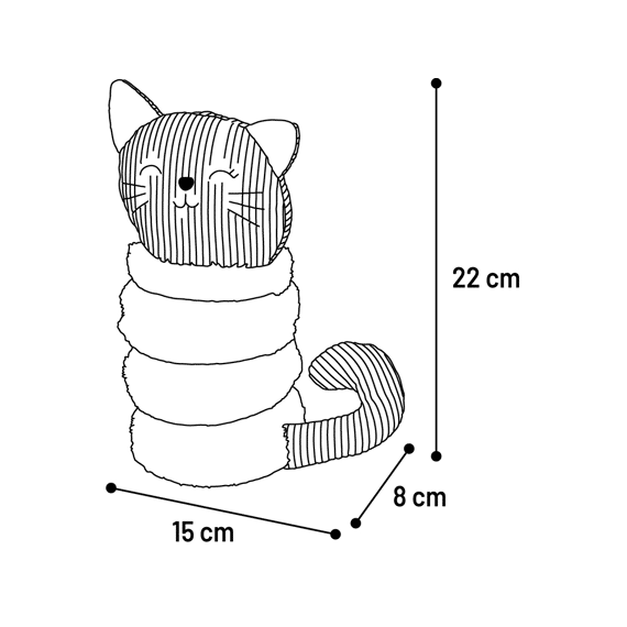 Speelgoed Ribola Kat Roze L  15x8x22cm