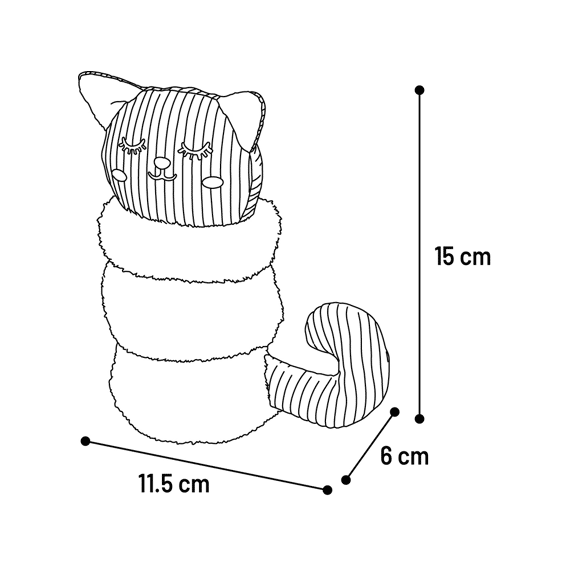 Speelgoed Ribola Kat Roze S  11,5x6x15cm