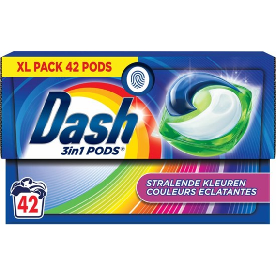 Dash Wasmiddel Tabs Color 42 Scoops/827.4g