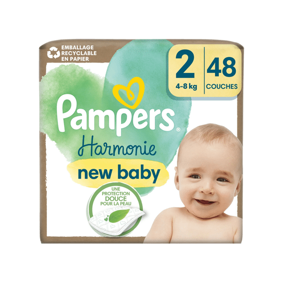 Pampers Harmonie S2 New Baby 48 Stuks
