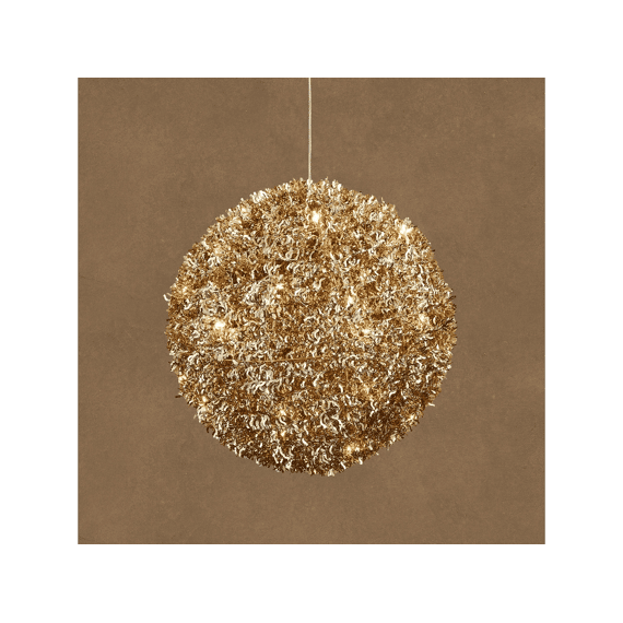 Bal Hangend Champagne Warm Wit 40 Led Battery Operated En Timer D32cm