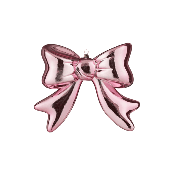 Mica Ornament Strik Roze L20xb6xh20cm