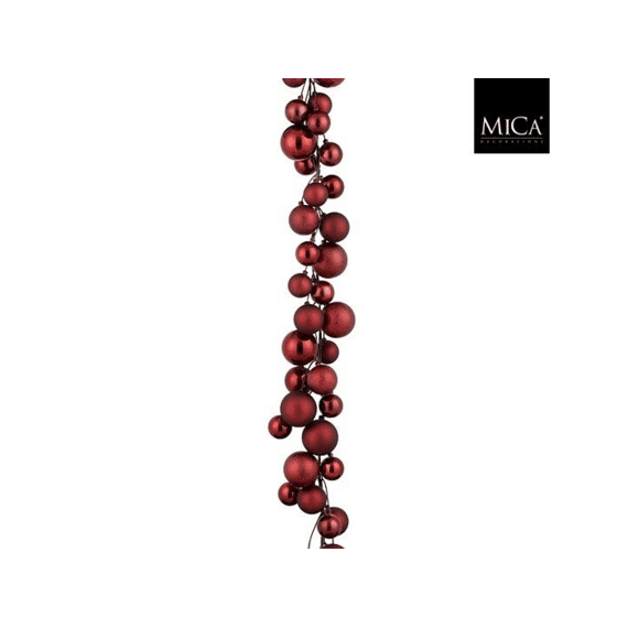 Mica Slinger D.rood L180cm