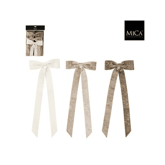 Mica Strik Grijs Zilver Wit L2xb18,5xh48cm 3st.