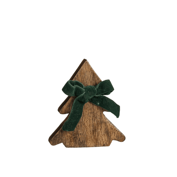 Mica Decoratie Boom Bruin Fsc 100% L13xb2xh15cm