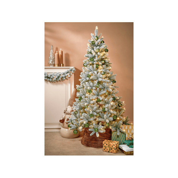 Nagoya Kerstboom Led Groen Frosted 160l Tips 922 En Timer & Dimmer H180xd108cm