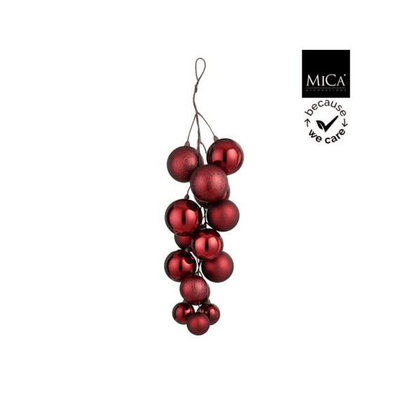 Mica Bal Onbreekbaar Bundel D.rood L16xb16xh46cm
