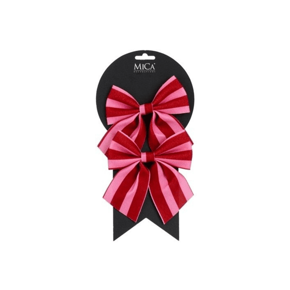 Mica Strik Streep Roze L12xb13cm 2 Stuks