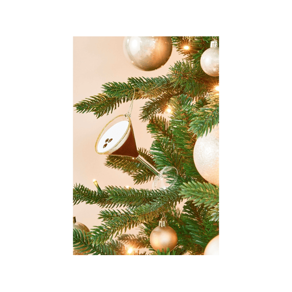 Mica Ornament Espresso Martini D.bruin H11,5xd7cm