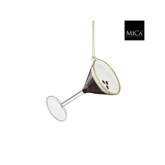 Mica Ornament Espresso Martini D.bruin H11,5xd7cm