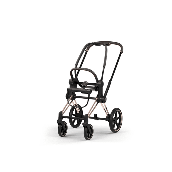 Cybex Style Priam Frame + Buggyzit Frame Matt Black Met Zwart Leder
