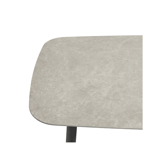 Belfort Bartafel Anthaciet Alu/sintered Stone 160x80xh108cm