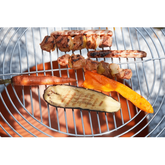 Barbecook Verstelbaar Rond Rooster Uit Verchroomd Staal