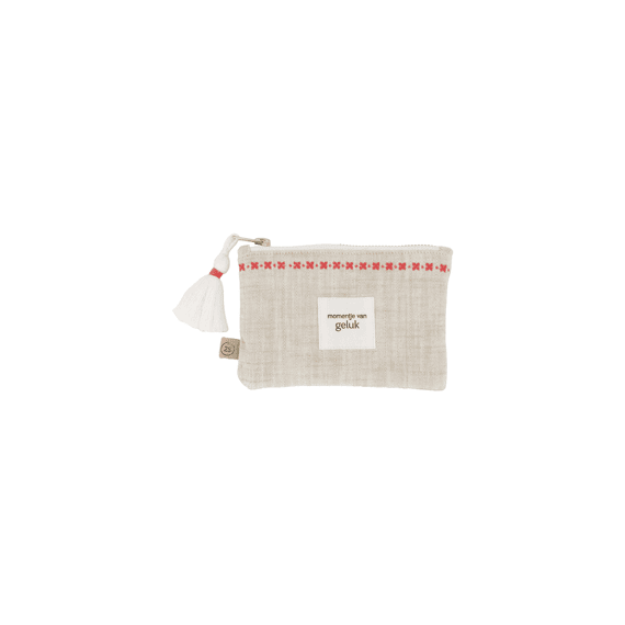 Zusss Etui Momentje Van Geluk Off White / Rood