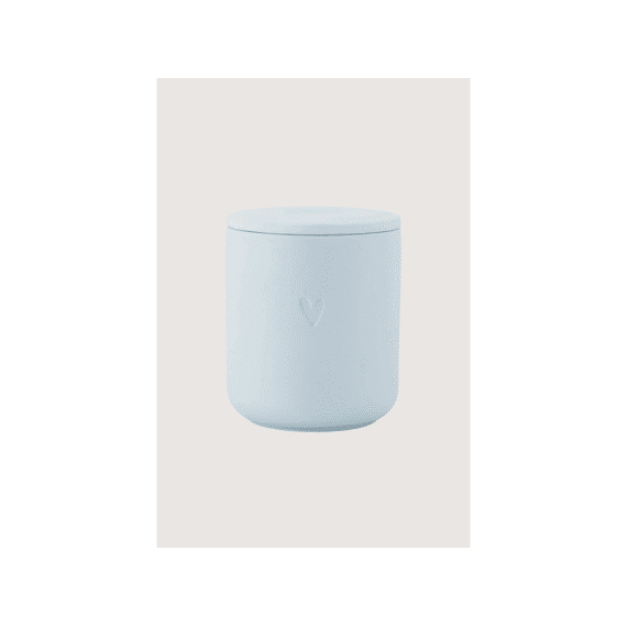Zusss Geurkaars Keramiek Hartje Blauw