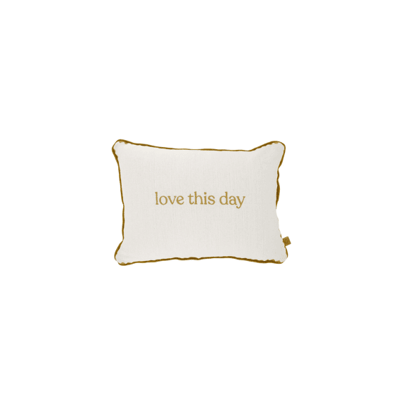 Zusss Kussen Love This Day 35x25cm Wit / Goud