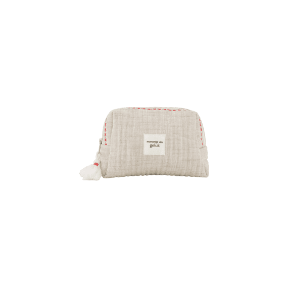 Zusss Toilettas Momentje Van Geluk Off White / Rood