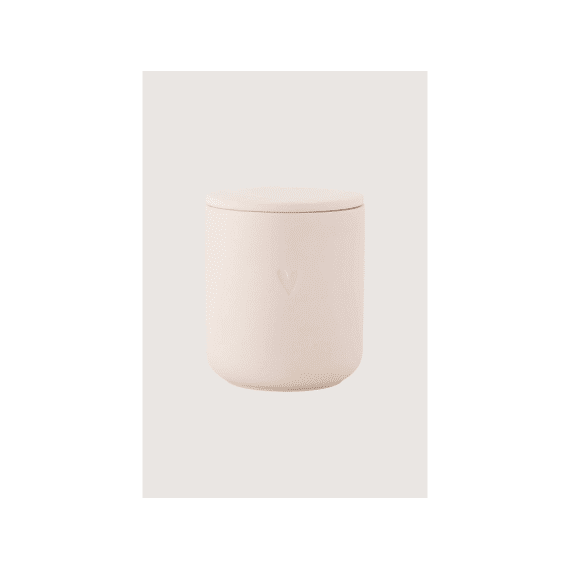 Zusss Geurkaars Keramiek Hartje Lichtroze