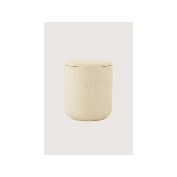 Zusss Geurkaars Keramiek Hartje Zand