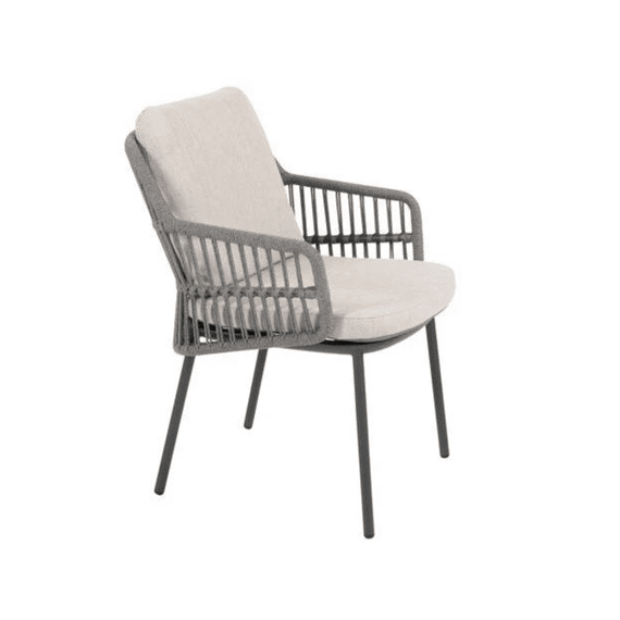 4 Seasons Alicante Stoel Anthraciet Met 2 Kussens