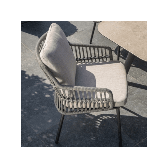 4 Seasons Alicante Stoel Anthraciet Met 2 Kussens