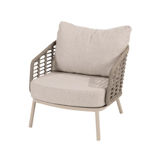 4 Seasons Puglia Stoel Latte Met 2 Kussens