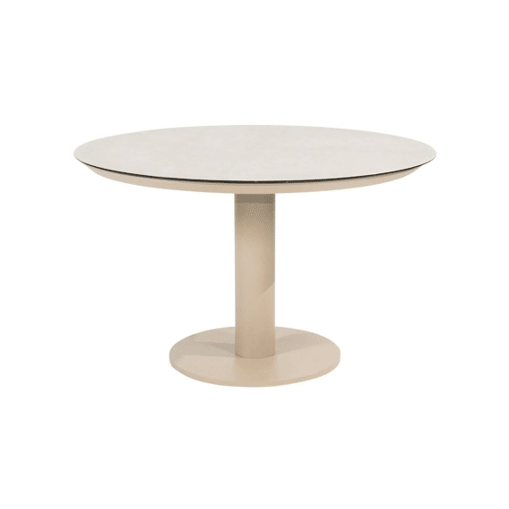 4 Seasons Sarah Tuintafel Met Geprint Keramisch Blad 120cm Latte