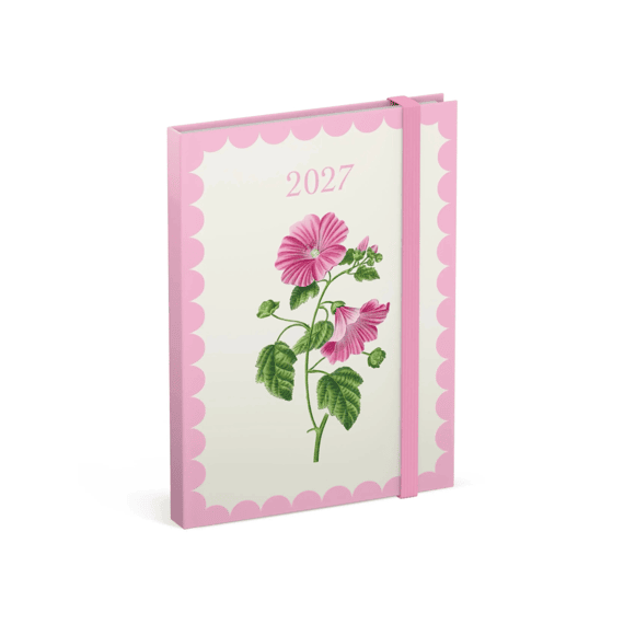 Lannoo Agenda Flowers Boucquet Roze