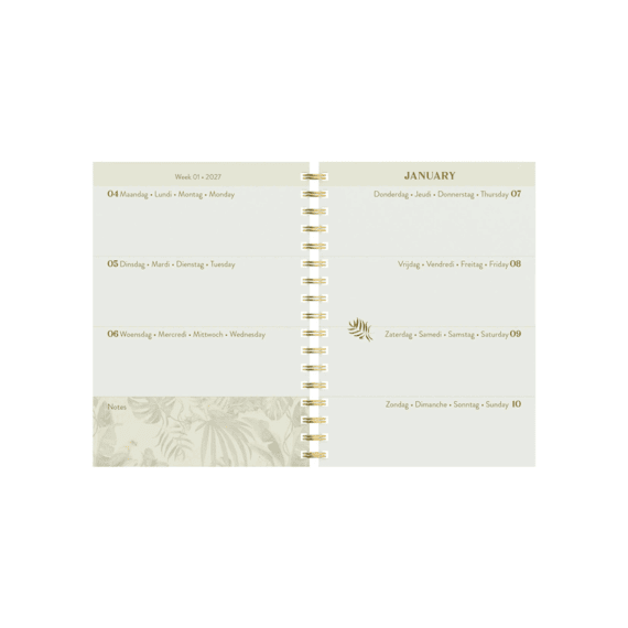 Lannoo Agenda Wire-o Botanic Rood