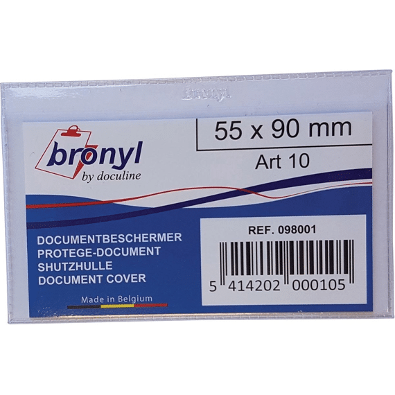 Bronyl U-mapje Uit Transparant Pvc 140 Micron